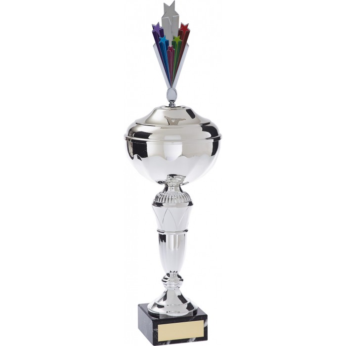MULTI SPORT METAL TROPHY WITH CHOICE OF SPORTS CENTRE  - AVAILABLE IN 4 SIZES